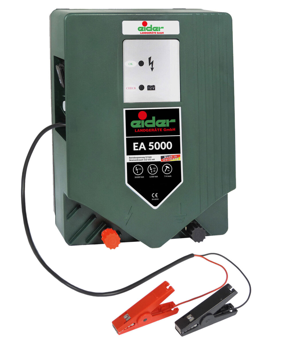 Warmfay Weidezaungerät 12V – 2J Ausgang, 10 Km Reichweite, Wasserdicht IP44, Inkl. LED-Anzeige