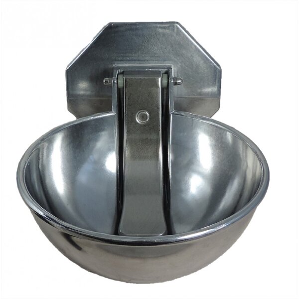 Anbaubecken "Alu" f. Wasserfässer (kurz) mit Edelstahlzunge und Gummidichtung