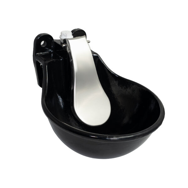 Tränkebecken "Eider" für Rinder & Rinder, aus emaillierten Gusseisen, Schwarz