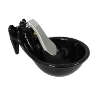 Tränkebecken "Eider" für Rinder & Rinder, aus emaillierten Gusseisen, Schwarz