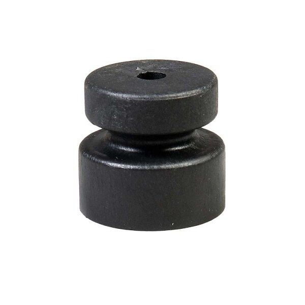 Knopfisolator, schwarz, á 100 Stk./Tüte