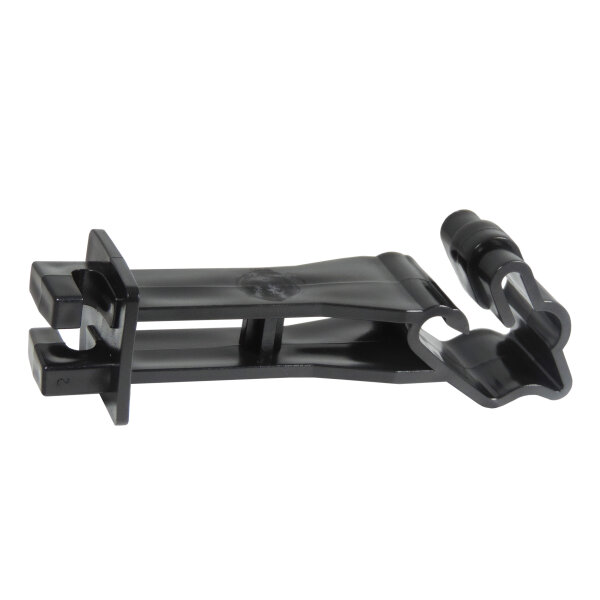 25x Clip Isolator für T-Pfosten Rückseite, schwarz, 12,5cm lang