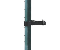 25x Clip Isolator für T-Pfosten Rückseite, schwarz, 12,5cm lang