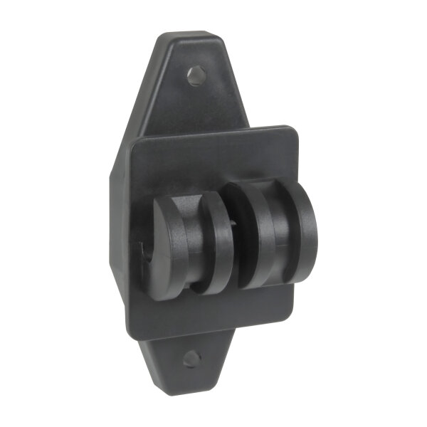 25x Seilisolator, zum Schrauben & Nageln, schwarz