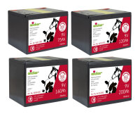 9 Volt Weidezaunbatterien, alkaline (Ausführungen 75...