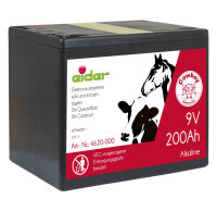 9 V Alkaline Weidezaunbatterie, 200 Ah