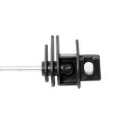 25 x Seilisolator, 220 mm, Abstandsiolator für Weidezaunseil bis 8 mm