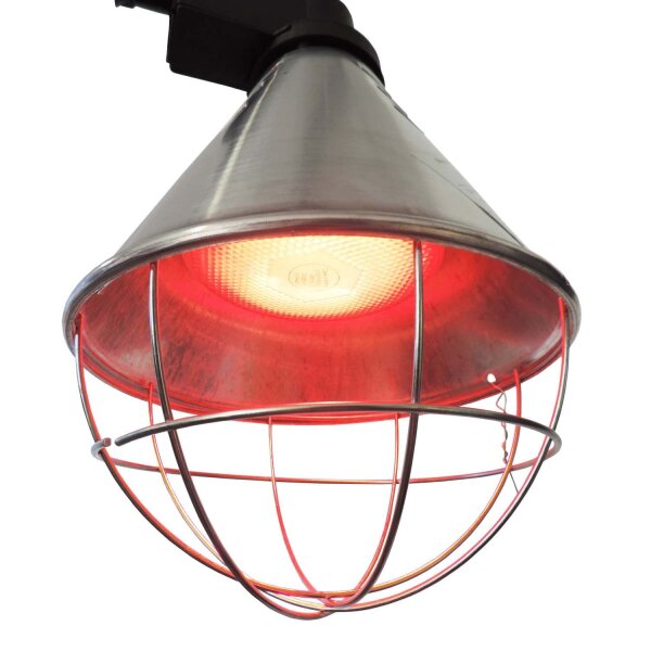 Aufzuchtlampe mit Sparschalter, 5 m Kabel + 100 W Infrarot Energiesparlampe - Made in Germany